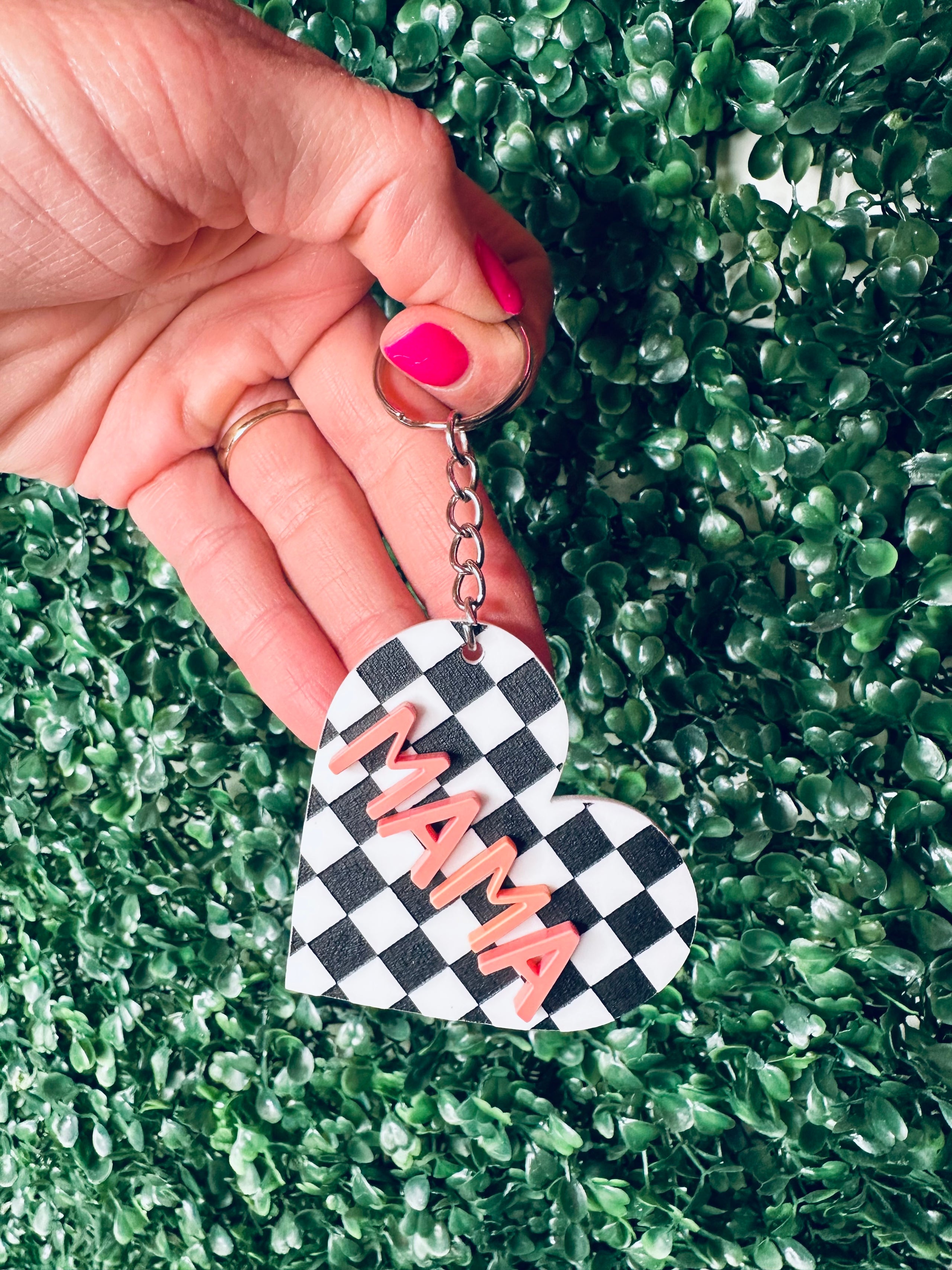 Mama keychain clearance